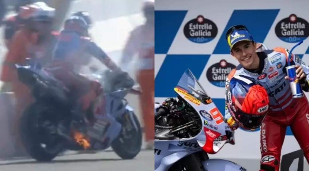 Misteri di Balik Terbakarnya Motor Marc Marquez di MotoGP Mandalika, Komponen Ini Jadi Biangnya
